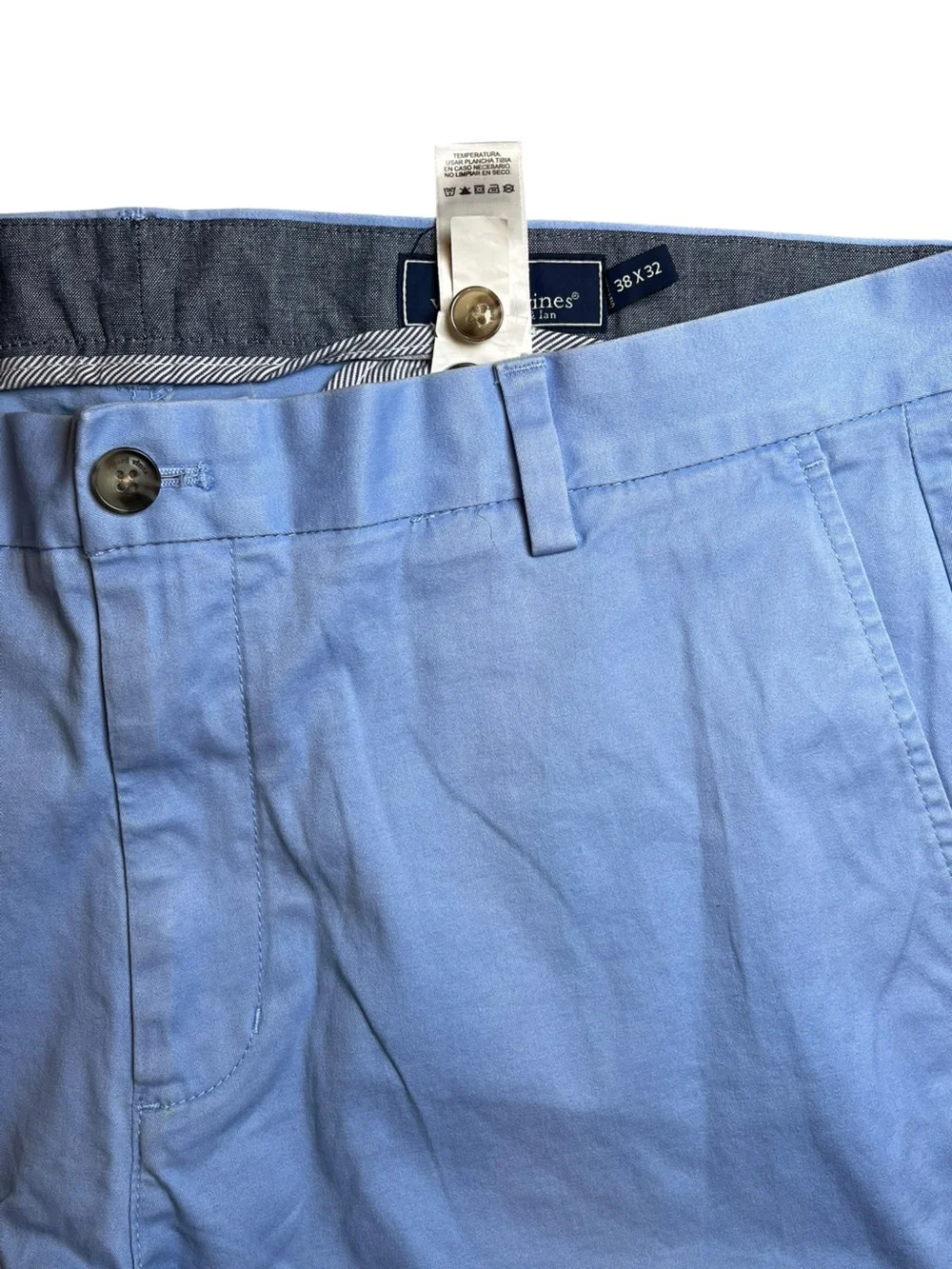 Vineyard Vines Men’s Stretch Breaker Chino Pants 38x32 Baby Blue